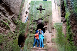 Ancient stone-carved church in Lalibela