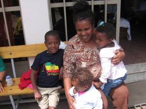 Bertikan and three newly adopted children